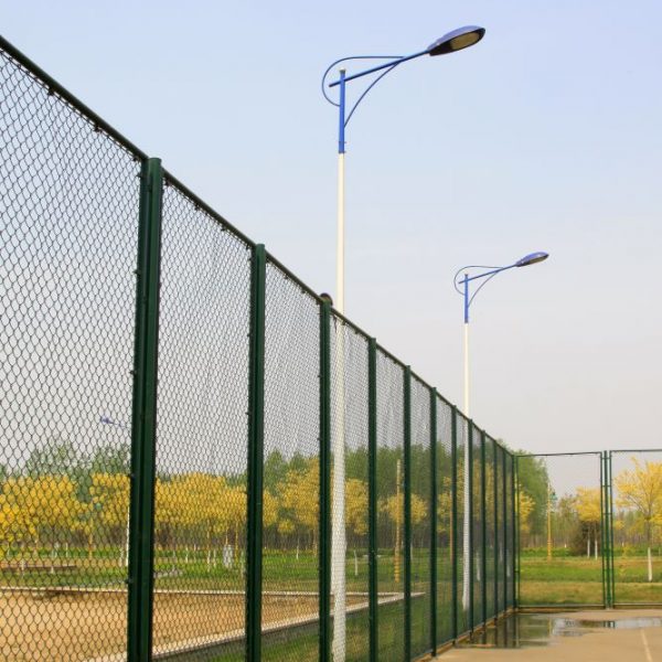 Lighting & Metal Fence at Stadium | Services to Manage Multimedia Rights